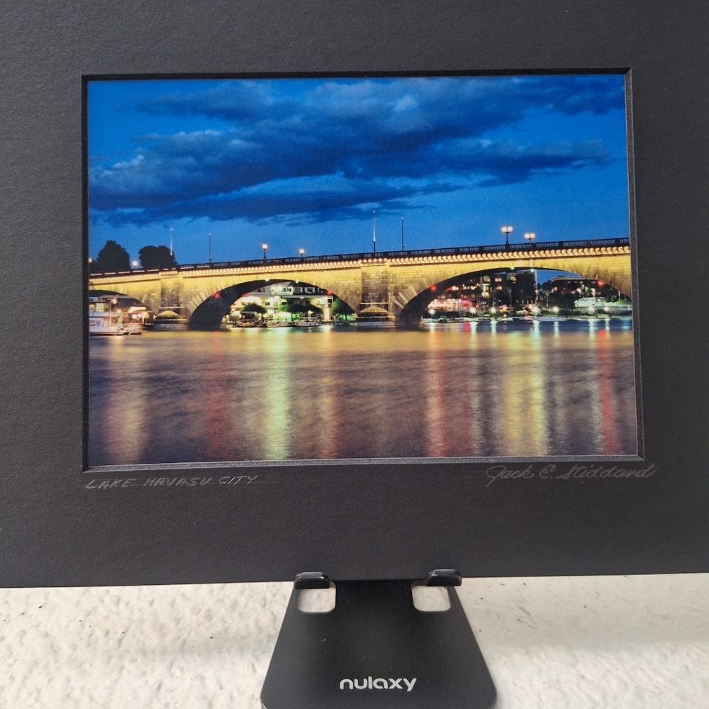 Lake Havasu City London Bridge Photo By Jack E. Stiddard 5x7/8x10 Black Mat
